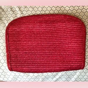 Vintage woven grass straw couch purse bag
